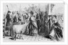 Woodcut of Women Casting Votes in New Jersey by Anonymous