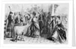 Woodcut of Women Casting Votes in New Jersey by Anonymous