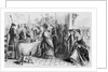 Woodcut of Women Casting Votes in New Jersey by Anonymous