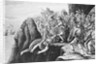 Men Preparing for Battle Scene by Anonymous