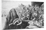 Men Preparing for Battle Scene by Anonymous
