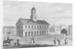 Townspeople Surrounding Outside Faneuil Hall by Anonymous