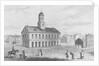 Townspeople Surrounding Outside Faneuil Hall by Anonymous