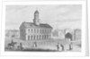 Townspeople Surrounding Outside Faneuil Hall by Anonymous