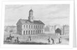 Townspeople Surrounding Outside Faneuil Hall by Anonymous