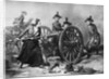 Engraving of Molly Pitcher Loading Cannon at the Battle of Monmouth by Anonymous
