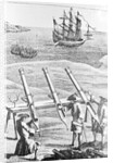 Early Cannons Defending Coast by Anonymous