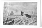 Man Whaling with Harpoon Gun by Anonymous