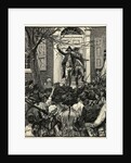 Illustration of Alexander Hamilton Addressing a Mob by Corbis