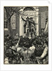 Illustration of Alexander Hamilton Addressing a Mob by Corbis