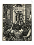 Illustration of Alexander Hamilton Addressing a Mob by Corbis