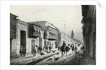 Street Scene with Travelers and Vultures by Anonymous