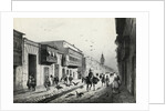 Street Scene with Travelers and Vultures by Anonymous