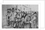 Illustration of the Closing of New York Banks, 1857 by Anonymous