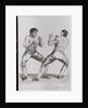 Print of Richard Humphreys and Daniel Mendoza Boxing by Anonymous