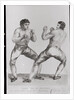 Print of Richard Humphreys and Daniel Mendoza Boxing by Anonymous