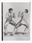 Print of Richard Humphreys and Daniel Mendoza Boxing by Anonymous