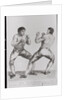 Print of Richard Humphreys and Daniel Mendoza Boxing by Anonymous