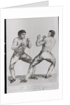 Print of Richard Humphreys and Daniel Mendoza Boxing by Anonymous