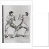 Print of Richard Humphreys and Daniel Mendoza Boxing by Anonymous