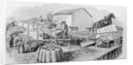 Illustration of Threshing Machinery by Anonymous