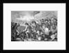 War Scene with Cannon and Fallen Victim in Forefront by Anonymous