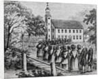 Illustration of a Procession Entering a Church by Anonymous