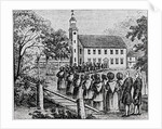 Illustration of a Procession Entering a Church by Anonymous