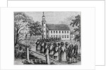 Illustration of a Procession Entering a Church by Anonymous