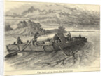 Flat Boat Going Down The Mississippi by Anonymous