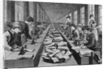 Seamstress Assembly Line in Factory by Anonymous