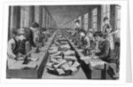 Seamstress Assembly Line in Factory by Anonymous