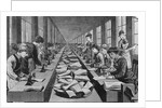 Seamstress Assembly Line in Factory by Anonymous