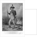 Engraving of a U.S. Continental Soldier by John C. McRae