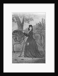 Emma Edmonds Standing with Horse by Anonymous