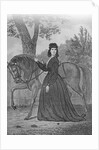 Emma Edmonds Standing with Horse by Anonymous