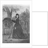 Emma Edmonds Standing with Horse by Anonymous