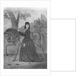 Emma Edmonds Standing with Horse by Anonymous