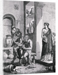 Greek Potter Creating in His Workshop by Anonymous