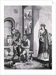 Greek Potter Creating in His Workshop by Anonymous