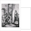 Greek Potter Creating in His Workshop by Anonymous