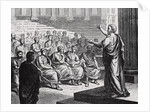 Demosthenes Delivering His Oration Against Philip of Macedonia by Anonymous