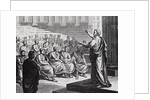 Demosthenes Delivering His Oration Against Philip of Macedonia by Anonymous