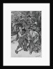 Cowboys Saddling Horses by Anonymous