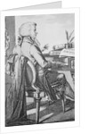 Wolfgang Amadeus Mozart Composing on Clavichord by Anonymous