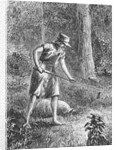 Johnny Appleseed Planting Apple Seeds in Wilderness by Anonymous