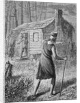 Book Illustration of Johnny Appleseed Warning Pioneers of Approaching Indians by Anonymous