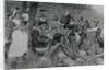 Pilgrims and Indians at First Thanksgiving Dinner by Anonymous