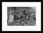 Pilgrims and Indians at First Thanksgiving Dinner by Anonymous
