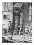 Pillory in Bern Switzerland During 18th Century by Anonymous
